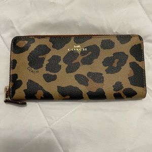Coach Ocelot Zip Around Wallet